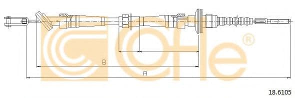 18.6105 Cofle Трос зчеплення для Suzuki Baleno
