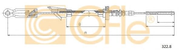 322.8 Cofle Трос зчеплення