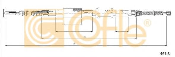 461.8 Cofle Трос ручного тормоза