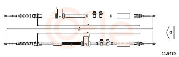 92115470 Cofle Трос ручного тормоза для Ford EcoSport
