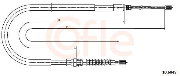 92106045 Cofle Трос ручного гальма
