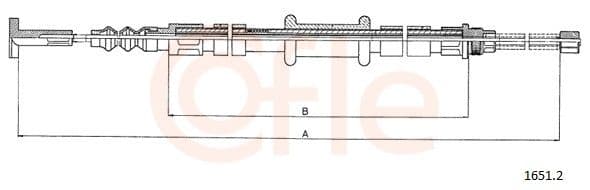 9216512 Cofle Трос ручного тормоза