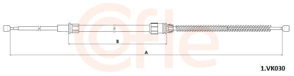 921vk030 Cofle Трос ручного гальма