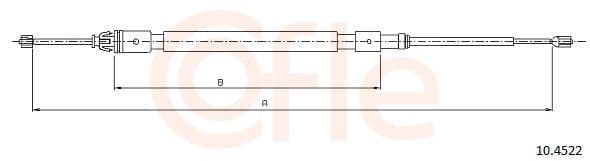 92104522 Cofle Трос ручного тормоза