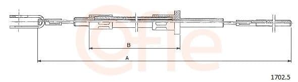 9217025 Cofle Трос зчеплення для Iveco Daily II