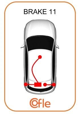 92115591 Cofle Трос ручного тормоза для Ford Maverick