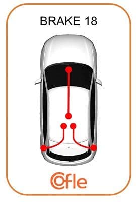 92104670 Cofle Трос ручного гальма для Citroen C4 Picasso