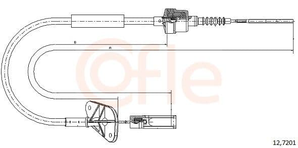 92127201 Cofle Трос зчеплення