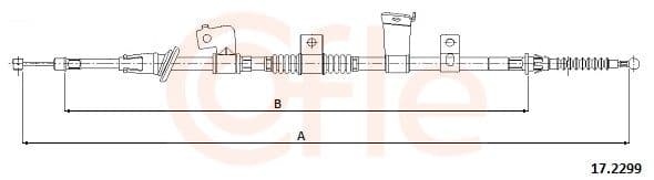 92172299 Cofle Трос ручного гальма
