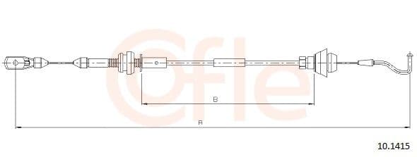 92101415 Cofle Тросик газа