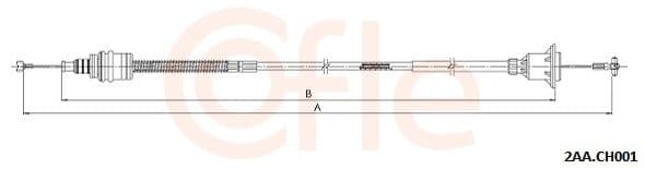 922aach001 Cofle Трос сцепления для Chrysler Voyager