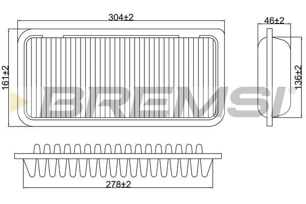 fa1221 Bremsi Повітряний фільтр для Mazda MX-5