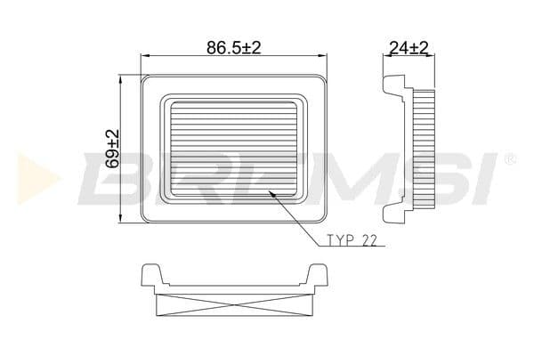 fa2583 Bremsi Воздушный фильтр для Ford Transit