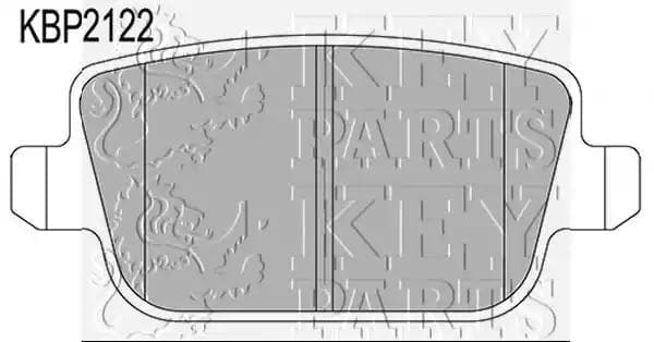 KBP2122 Key Parts Тормозные колодки