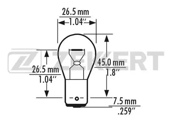 lp1064 Zekkert Лампа указателя поворотов