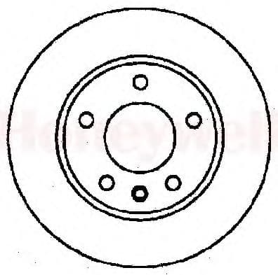 561407B Bendix Тормозной диск для Opel Omega
