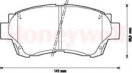 572392B Bendix Тормозные колодки