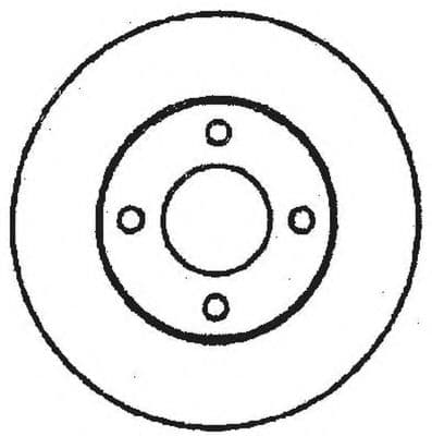 561690B Bendix Гальмівний диск для Audi 80