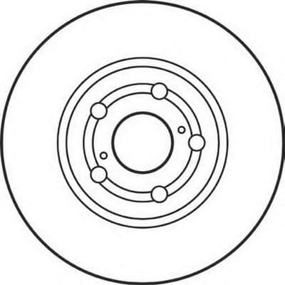 562125B Bendix Гальмівний диск для Toyota Avensis