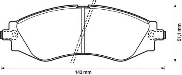 572407B Bendix Тормозные колодки