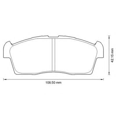 572611B Bendix Гальмівні колодки