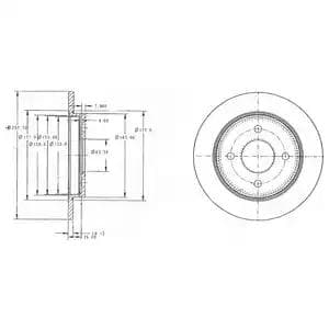 dp1010110100 Dr!ve+ Тормозной диск