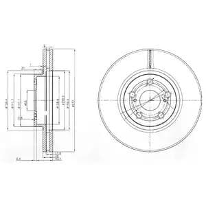 dp1010110383 Dr!ve+ Гальмівний диск