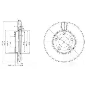 dp1010110823 Dr!ve+ Тормозной диск