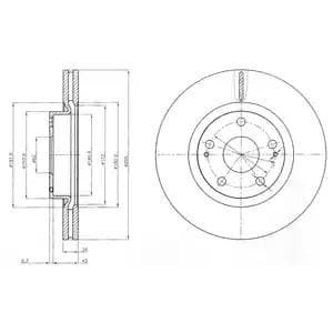 dp1010110506 Dr!ve+ Тормозной диск