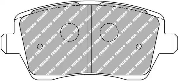 FCP1617R Ferodo Тормозные колодки