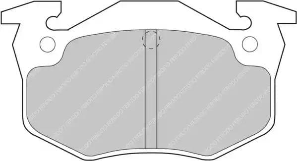 FDS558 Ferodo Тормозные колодки