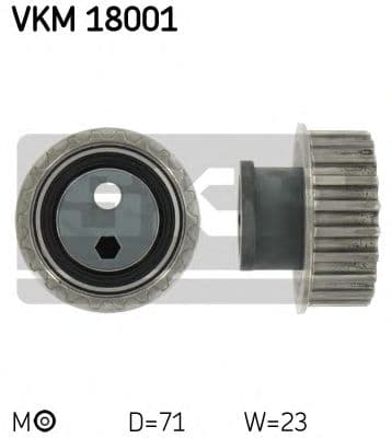 VKM 18001 SKF Натяжний ролик ременя ГРМ