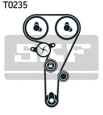 VKMA 02277 SKF Комплект ременя ГРМ