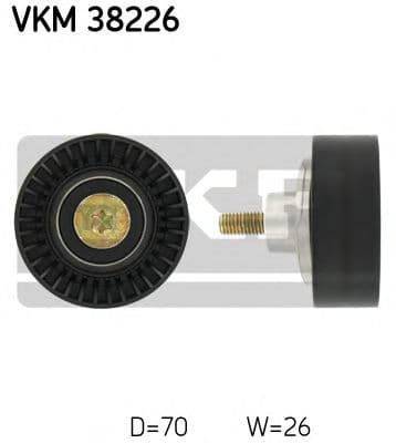 VKM 38226 SKF Обвідний ролик поліклинового ременя