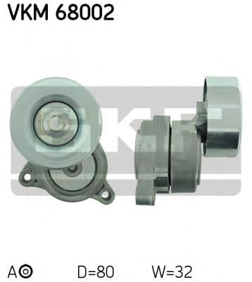 VKM 68002 SKF Натяжной ролик поликлинового ремня