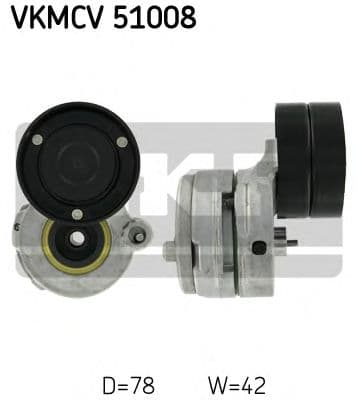 VKMCV 51008 SKF Натяжной ролик поликлинового ремня