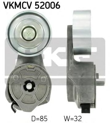 VKMCV 52006 SKF Натяжний ролик поліклинового ременя