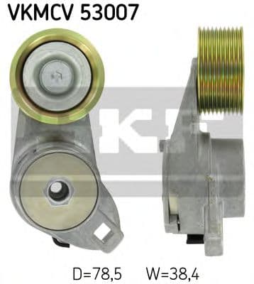 VKMCV 53007 SKF Натяжний ролик поліклинового ременя