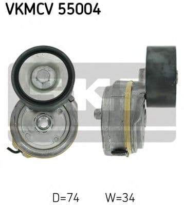 VKMCV 55004 SKF Натяжний ролик поліклинового ременя
