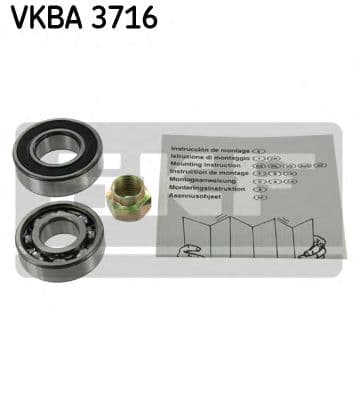 VKBA 3716 SKF Підшипник ступиці колеса