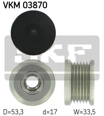 VKM 03870 SKF Муфта генератора