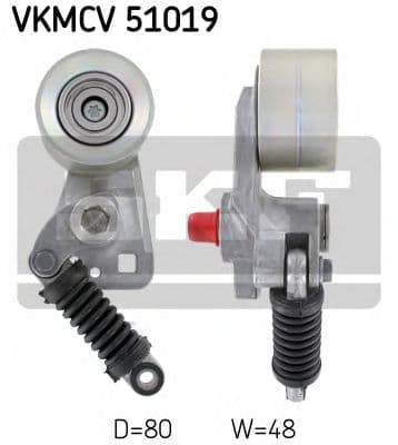VKMCV 51019 SKF Натяжний ролик поліклинового ременя
