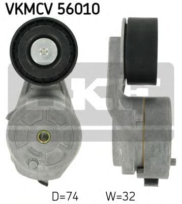 VKMCV 56010 SKF Натяжний ролик поліклинового ременя