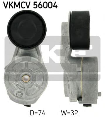 VKMCV 56004 SKF Натяжний ролик поліклинового ременя