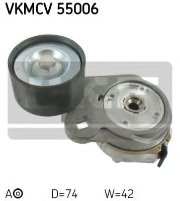 VKMCV 55006 SKF Натяжний ролик поліклинового ременя