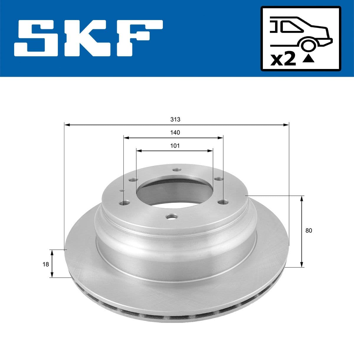 vkbd90850v2 SKF Тормозной диск
