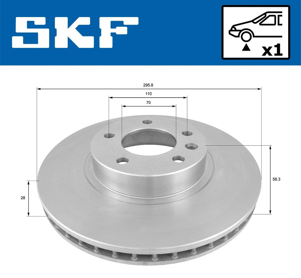 vkbd80645v1 SKF Тормозной диск