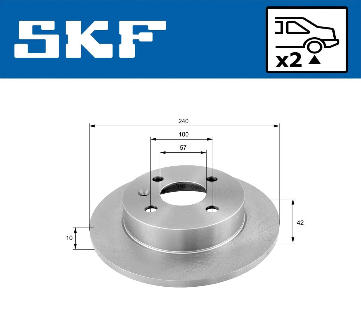 vkbd90497s2 SKF Тормозной диск