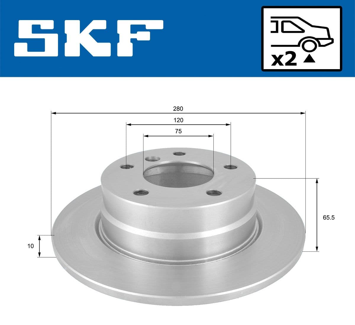 vkbd90146s2 SKF Гальмівний диск для BMW 1 Series