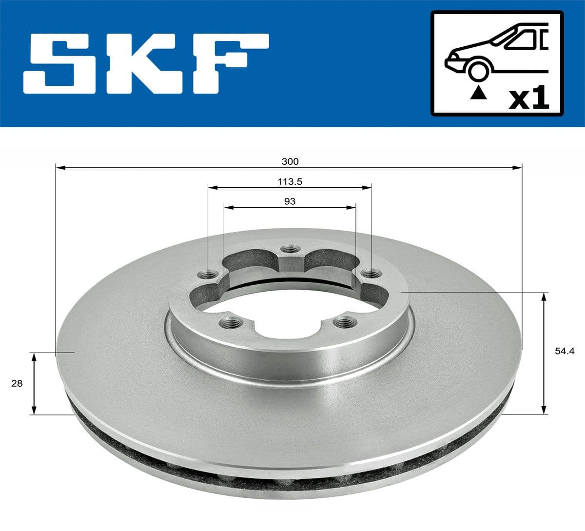 vkbd81286v1 SKF Гальмівний диск для Ford Transit